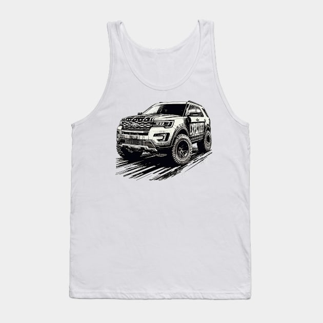 Ford Explorer Tank Top by Vehicles-Art